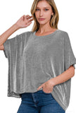 Zenana Black Ribbed Stripe Top (Reg and Plus)