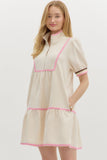 Cream Ric Rac Dress