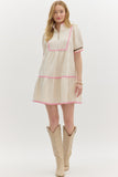 Cream Ric Rac Dress