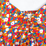 Camel Floral Print Top