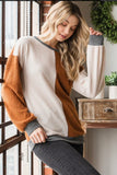 Charcoal Ivory Waffle Top