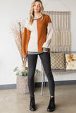 Charcoal Ivory Waffle Top