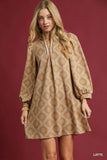 Umgee Camel Notch Dress