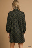Umgee Navy Notch Dress