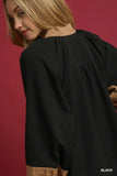 Umgee Black and Gold Tunic Dress