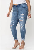 Cello High Rise Ankle Jeans Plus
