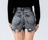 Vervet Sienna High Rise Tattered Hem Shorts