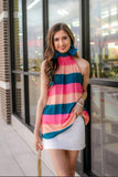 Sip of Summer Stripes Halter Top