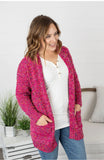 Magenta Confetti Dot Cardigan