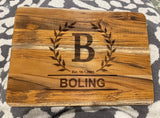 Personalized Teakwood Cutting Board