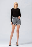 Vervet Sienna High Rise Tattered Hem Shorts