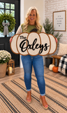 Personalized Pumpkin Rug (White or Orange)
