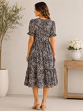 Leopard Print Midi Dress