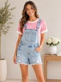 Denim Overall Shorts