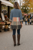 Denim Patchwork Tunic Top