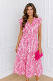 Umgee Pink Floral Dress