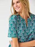 Adelyn Top | Sunshower Flora Ocean
