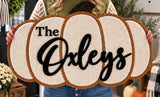 Personalized Pumpkin Rug (White or Orange)