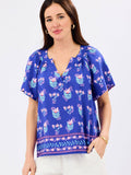 Lori Top | Petal Keepsake Blue