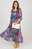 Navy Floral Dress