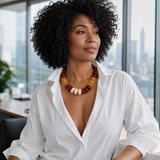 Artisan Beaded Statement Necklace