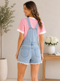 Denim Overall Shorts