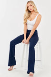 Cello High Rise Pull on Flare Jeans