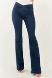 Cello High Rise Pull on Flare Jeans