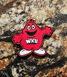 WKU Necklace Pendant (Laser Engraved/Hand Painted)