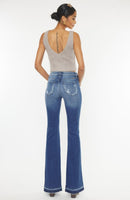 Kancan High Rise Flare Jeans with Side Detail