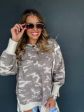 Camo Exposed Seam Pullover