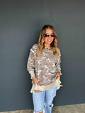Camo Exposed Seam Pullover