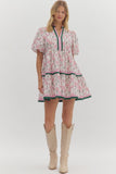 Pink Floral Dress
