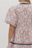Pink Floral Dress