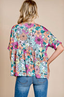 Floral Peplum Top