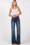 High Rise Wide Leg Flare Jeans