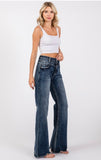 High Rise Wide Leg Flare Jeans