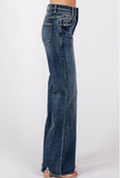 High Rise Wide Leg Flare Jeans