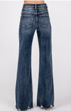 High Rise Wide Leg Flare Jeans