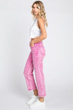 Pink Washed High Rise Jeans