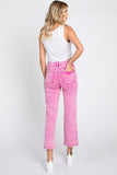 Pink Washed High Rise Jeans