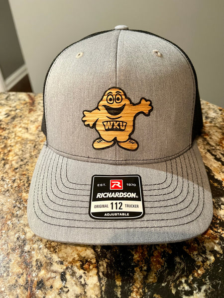 Custom Wood Laser Engraved Patch Hats