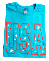 Teal USA Tee