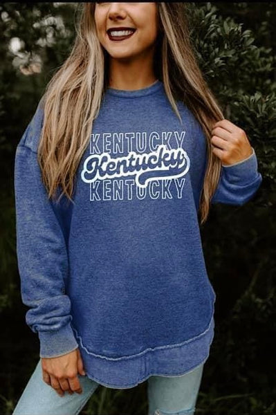 Blue Vintage KY Sweatshirt