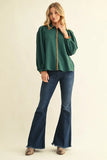 Forest Green Camel Trip Top