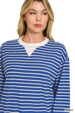 Light Navy Stripe Pullover