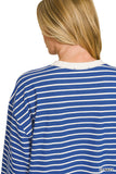 Light Navy Stripe Pullover
