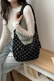 Black Polka Dot Hobo Purse