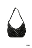 Black Polka Dot Hobo Purse