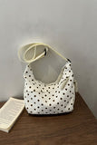 Ivory Polka Dot Hobo Purse